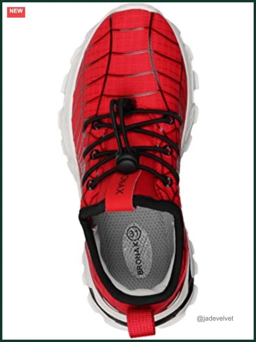 Boys Breathable Mesh Slip On Sneakers with Spider Web Design for School